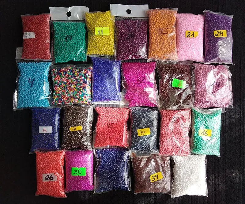 Mostacilla colores para bisuteria collar joyas artesanales
