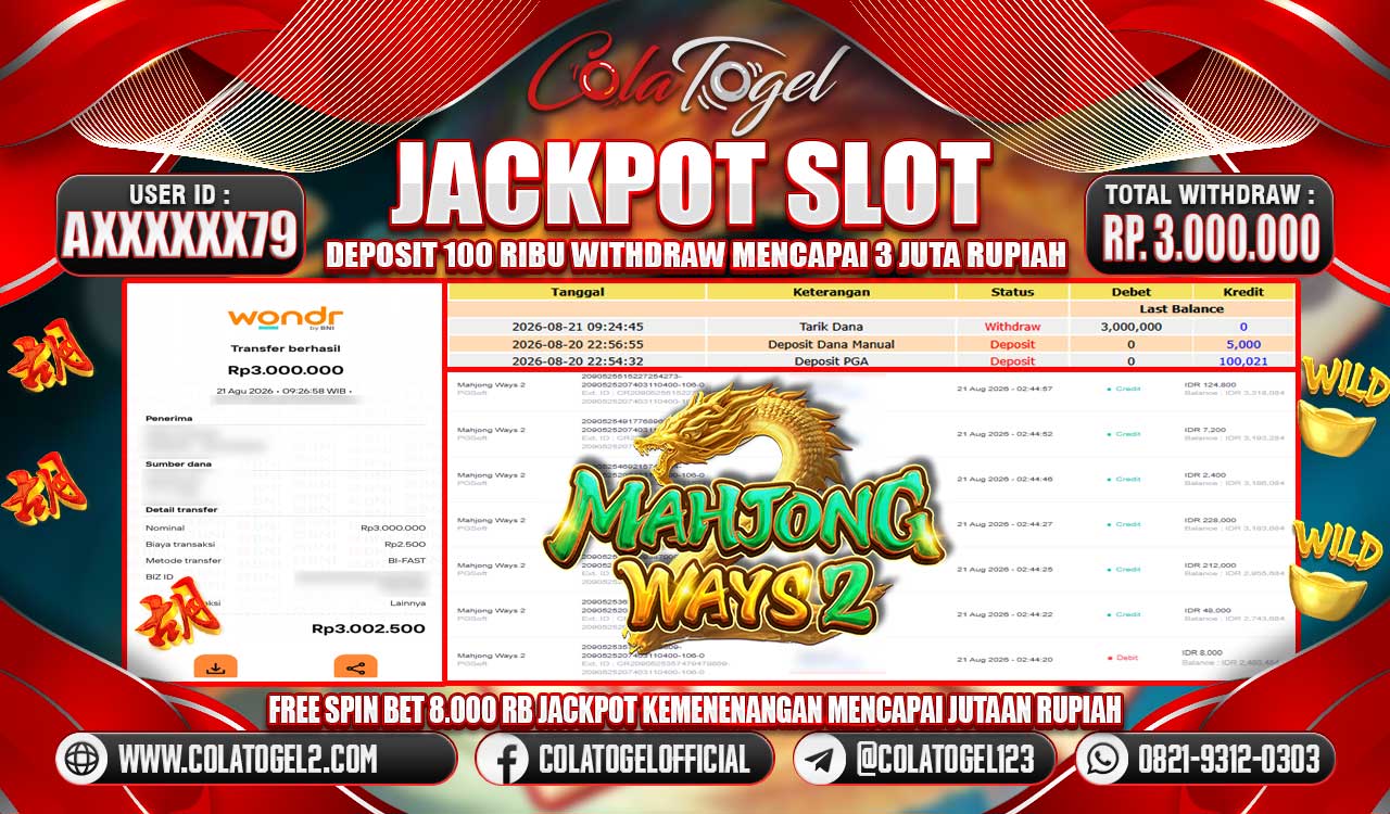 JACKPOT SLOT GACORR!!