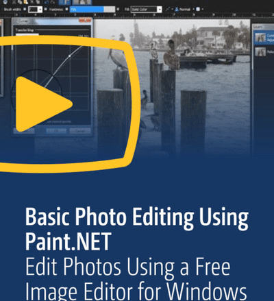 Basic Photo Editing Using Paint.NET: Edit Photos Using a Free Image Editor for Windows