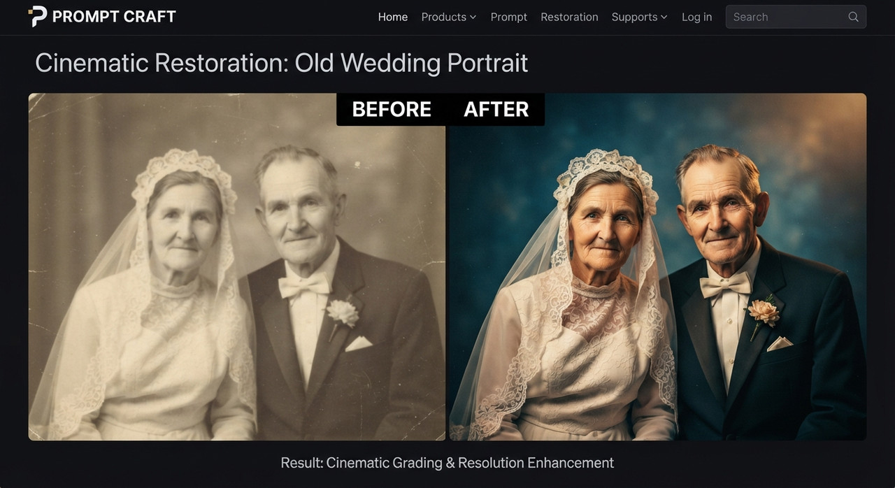 AI-generated example result for the upscaling prompt: Flat Lighting to Dramatic Cinematic Tone AI Prompts for Image Upscaling by Prompt Craft