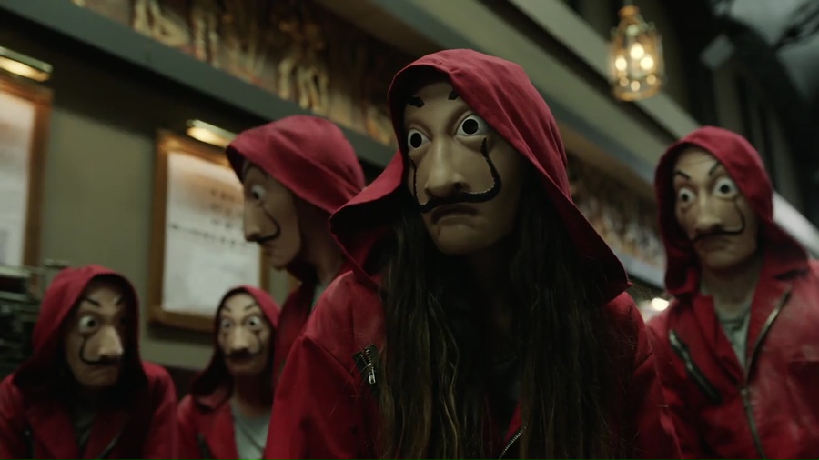 Money Heist 2017 WebRip Season 2 [Hindi + Tamil + Telugu + English] 480p 720p ESub Screenshot