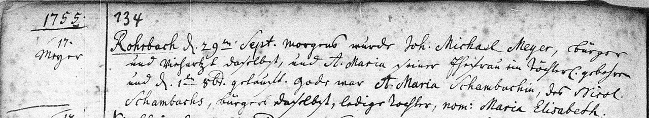 Maria Elisabeth Meyer 29 09 1755
