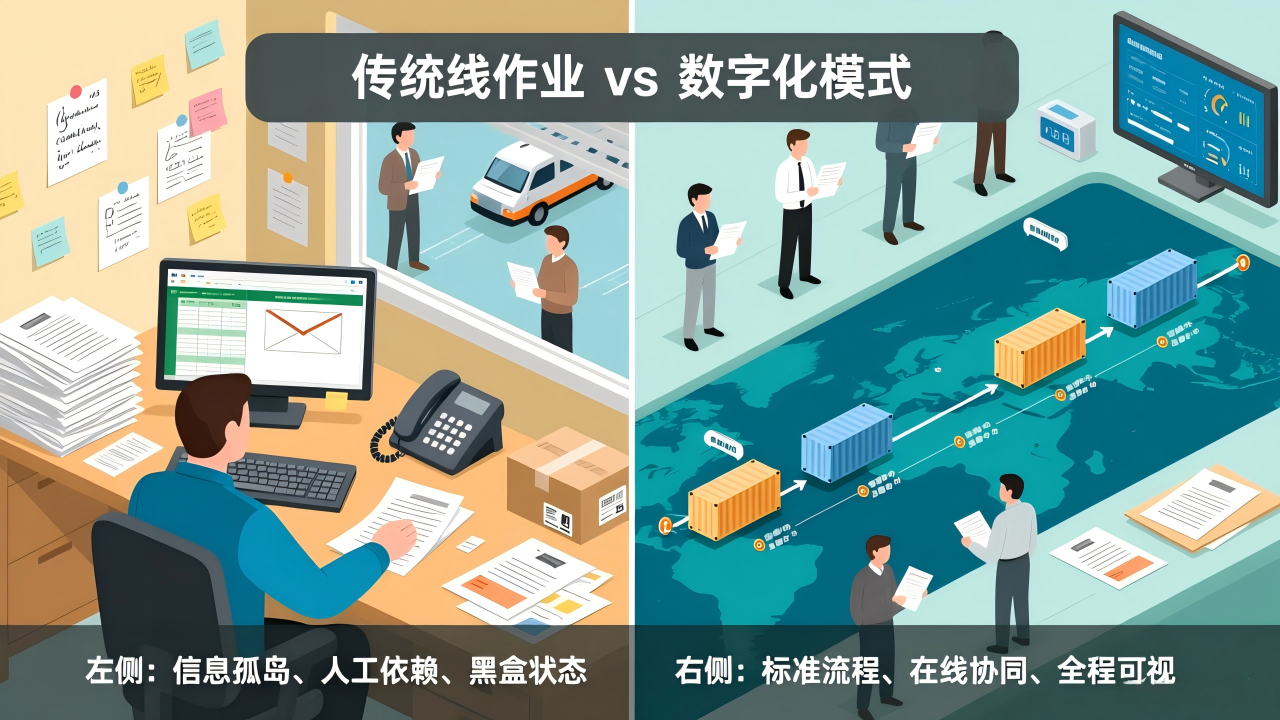 传统货代作业流程图