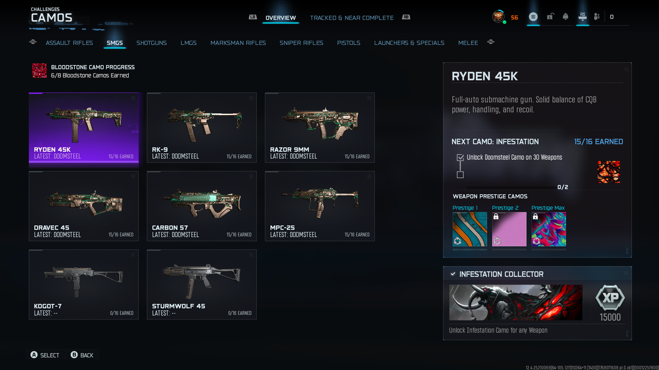 13 Infestation SMGs