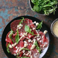 Carpaccio De Carne De Rubia Gallega Con Parmesano