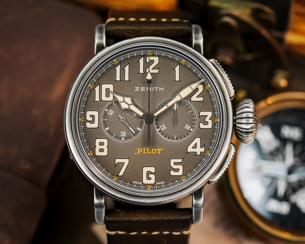 Zenith Heritage Pilot Type 20 Ton-Up Chronograph � BOX & CARD � 11.2430.4069/21