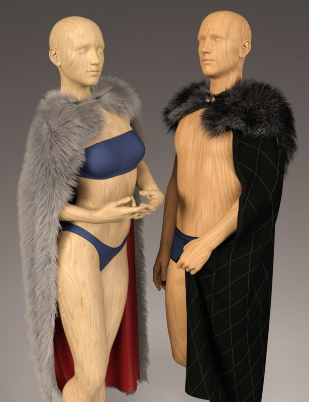 dForce Classic Fur Cape for Genesis 8 dForce Classic Fur Cape for Genesis 8