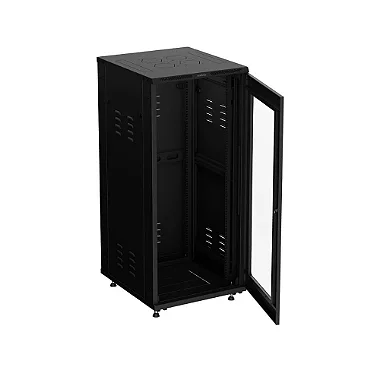 Rack Intelbras RPD 2867 com equipamentos internos e ventilação