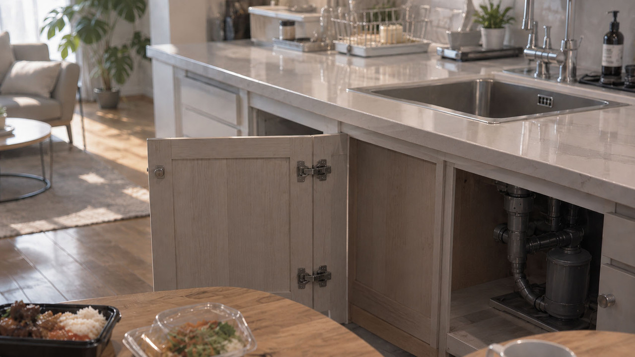 Cozy kitchen in shared life