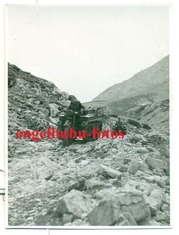 FOTO - NSU-KETTENKRAD - Sd.Kfz 2 - Gebirgsjäger MITTENWALD
