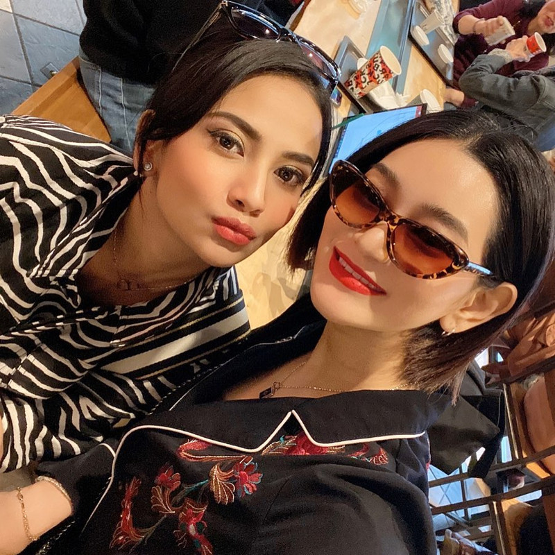 Kebersamaan Vanessa Angel Bersama Cucu Kakek Sugiono, Lena Henza