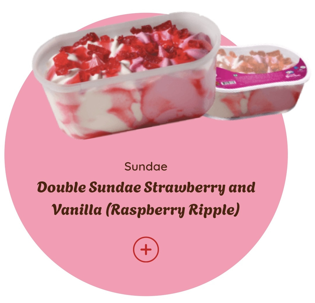 2 in 1 বক্স আইসক্রিম স্টবেরি