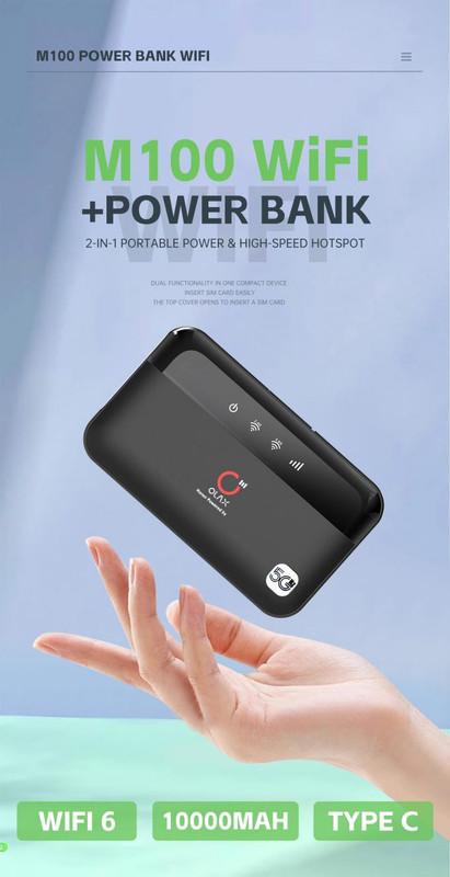 Pin sạc dự phòng 10000mAh Olax M100