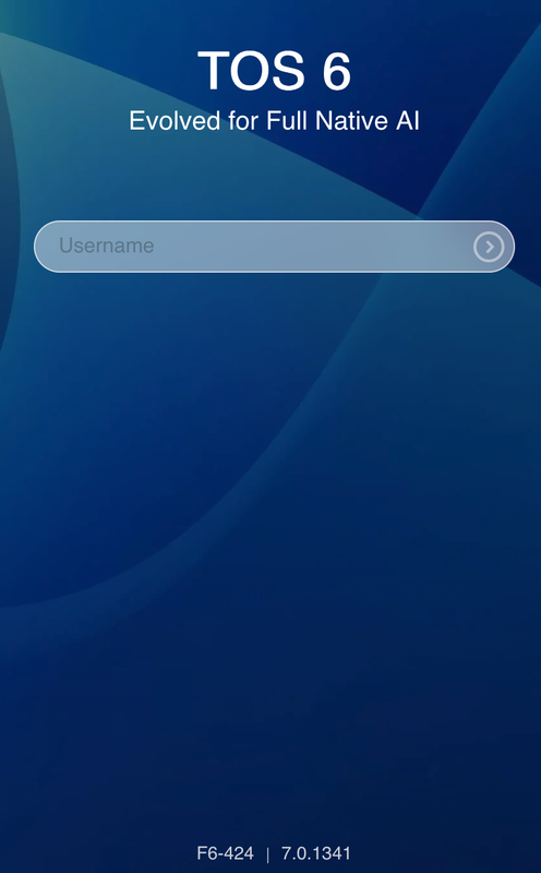 TOS7 Login Page
