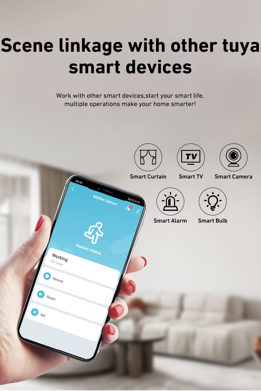 Tuya WiFi PIR Motion Sensor  Smart Home Security Human Body Infrared Detector thumbnail 10 - Smart Switch Lanka