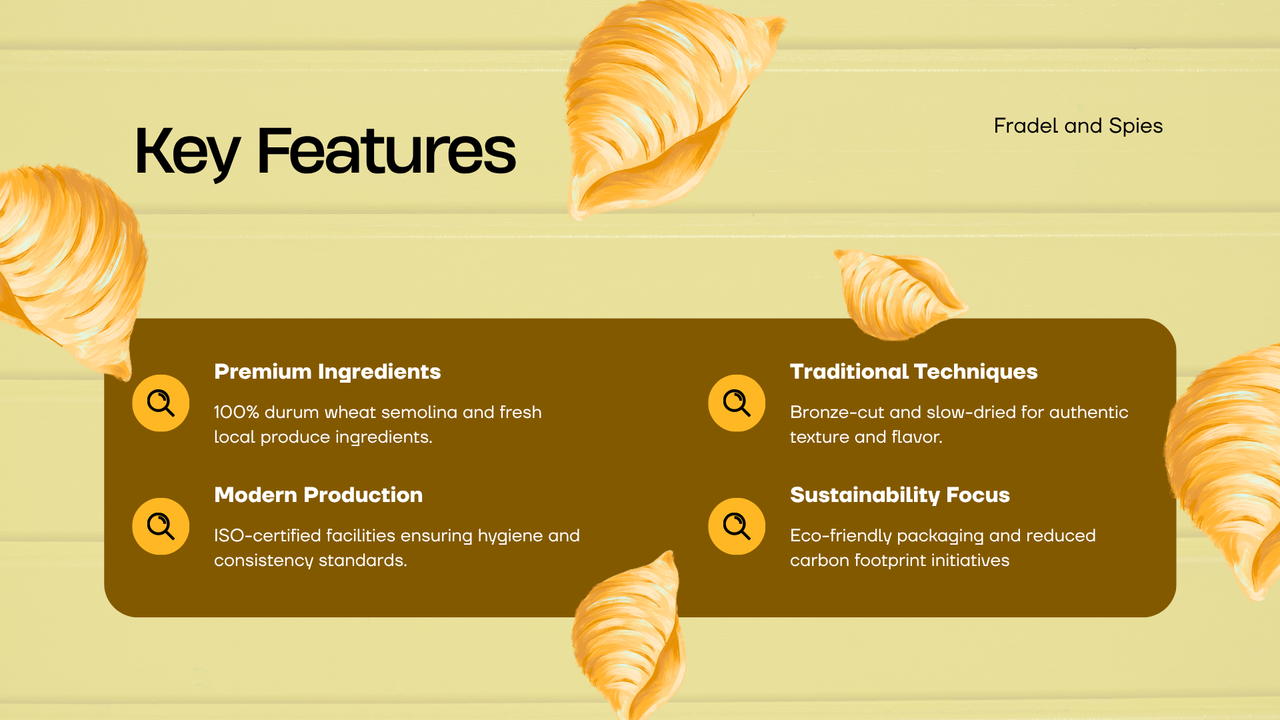 Green Illustrated Pasta Product Presentation