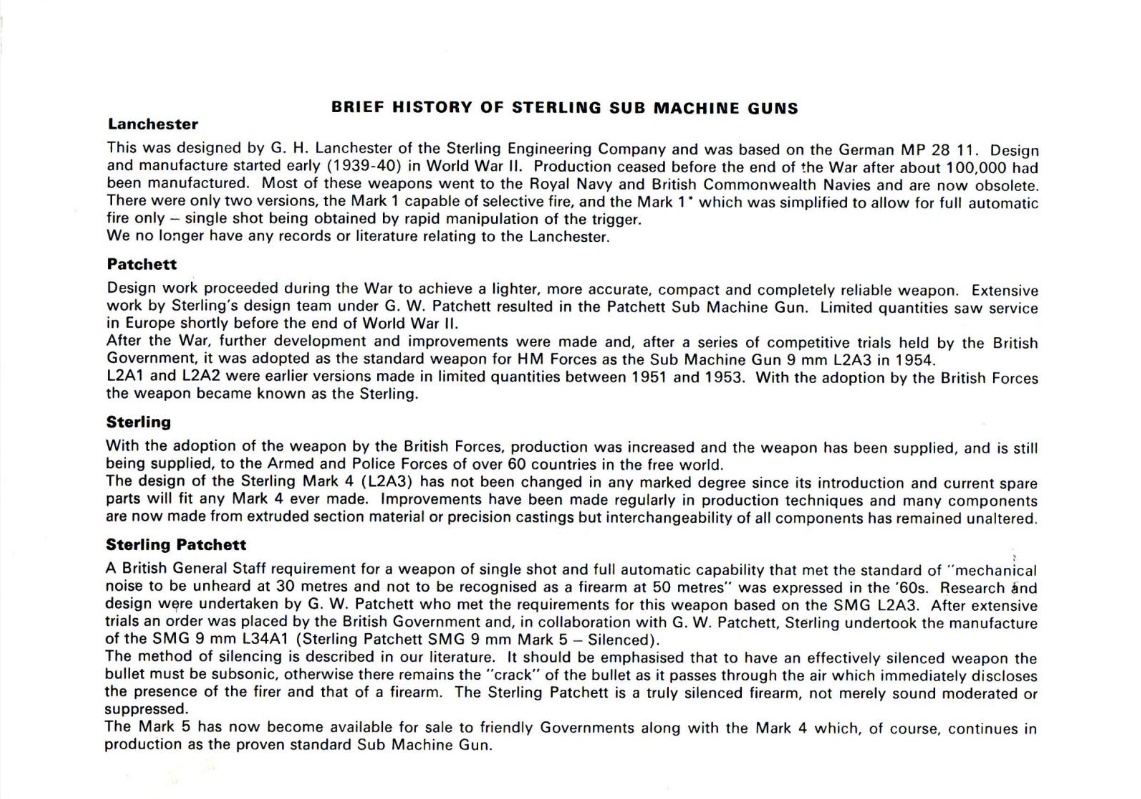 Sterling sub-machine gun user handbook 23