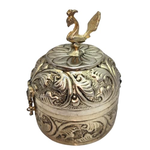 Peacock Sindoor Box With Lid