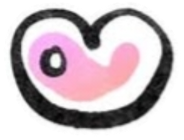 pink bubble heart