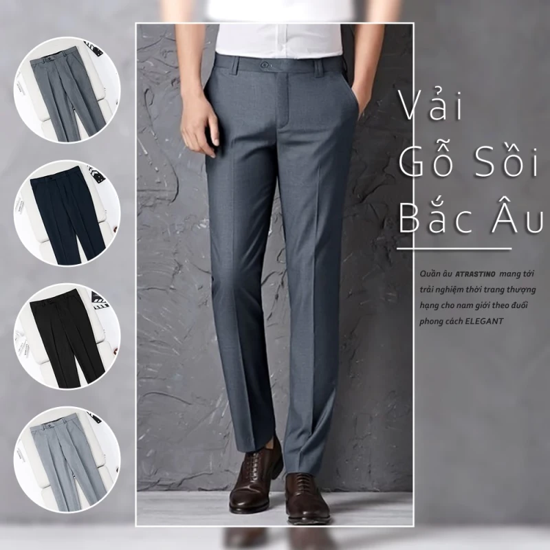 Quần tây nam cao cấp cạp chun co giãn