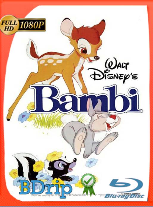 Bambi (1942) BDRip [1080p] [Latino] [GoogleDrive] [RangerRojo]