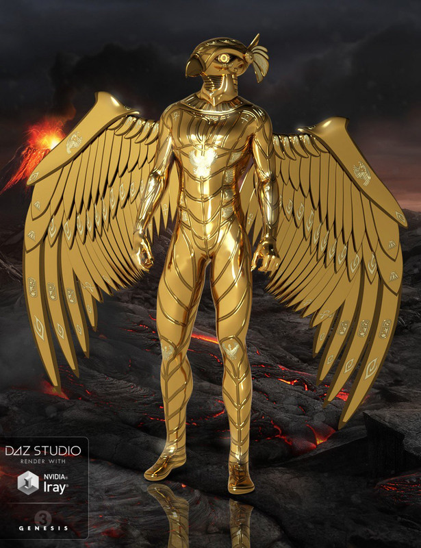 00 main sky gods horus for genesis 3 males daz3d