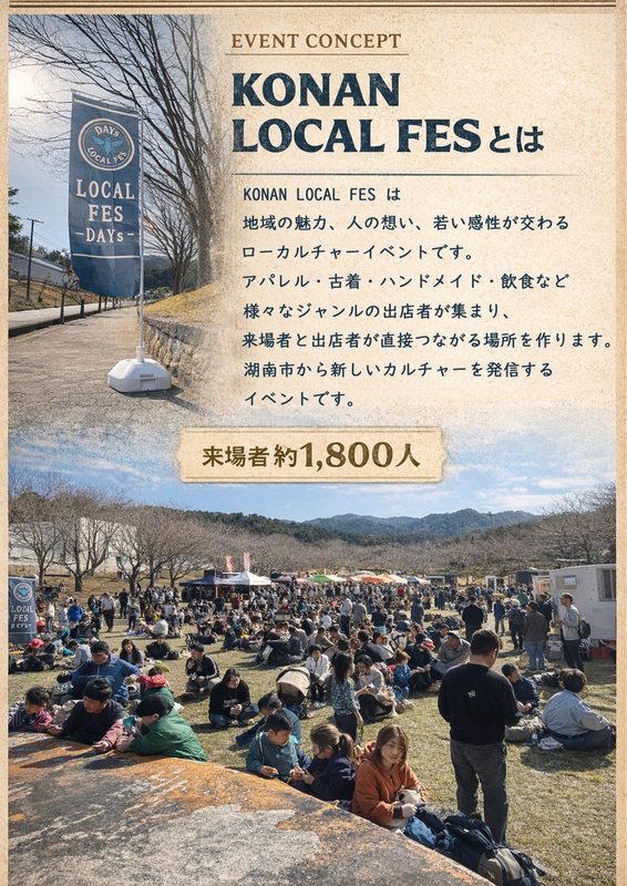 KONAN LOCAL FES コンセプト