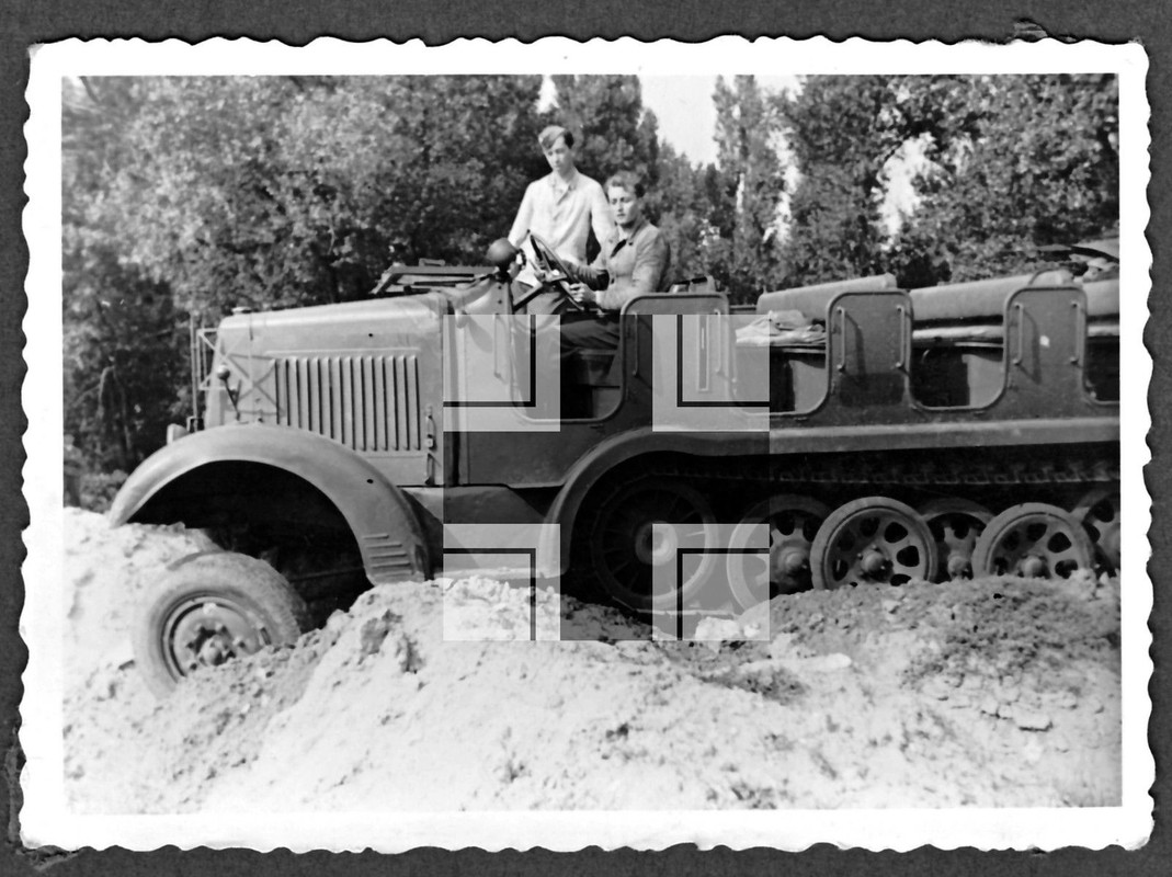 Orig. Foto 2.WK - Halbkettenfahrzeug - Rußlandfe