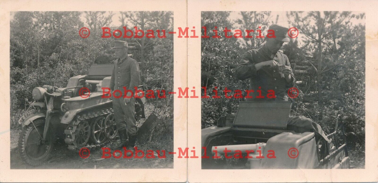 Fotos Russland 1943 Wehrmacht Gebirgsjäger mit NSU Kettenkrad
