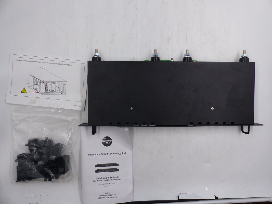 ICT ICT200DB-12IRC DUAL BUS DC DISTRIBUTION/BREAKER PANEL / NEW / OPENED BOX