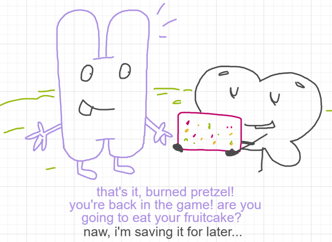 A panel from You're In Danger, Boy, episode seven of the Board Boards object show by Furretwalk/WalkingFurret.
