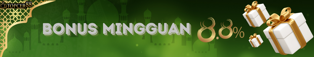 BONUS MINGGUAN 8.8%