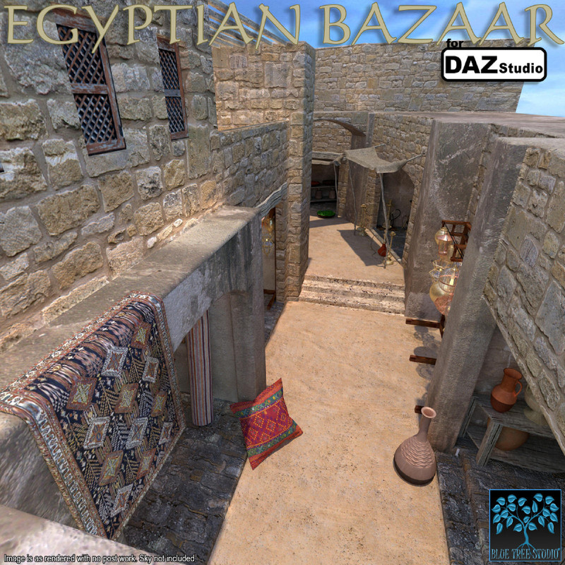 Egyptian Bazaar for Daz by Blue Tree Studio 1