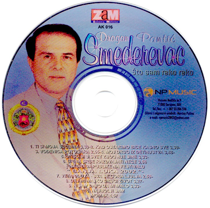 guncati-Dragan Pantic Smederevac - Sto sam reko reko - cd