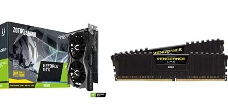 Amazon: Zotac GTX 1650 GDDR6 + 16GB(2x8) 3200Mhz 
