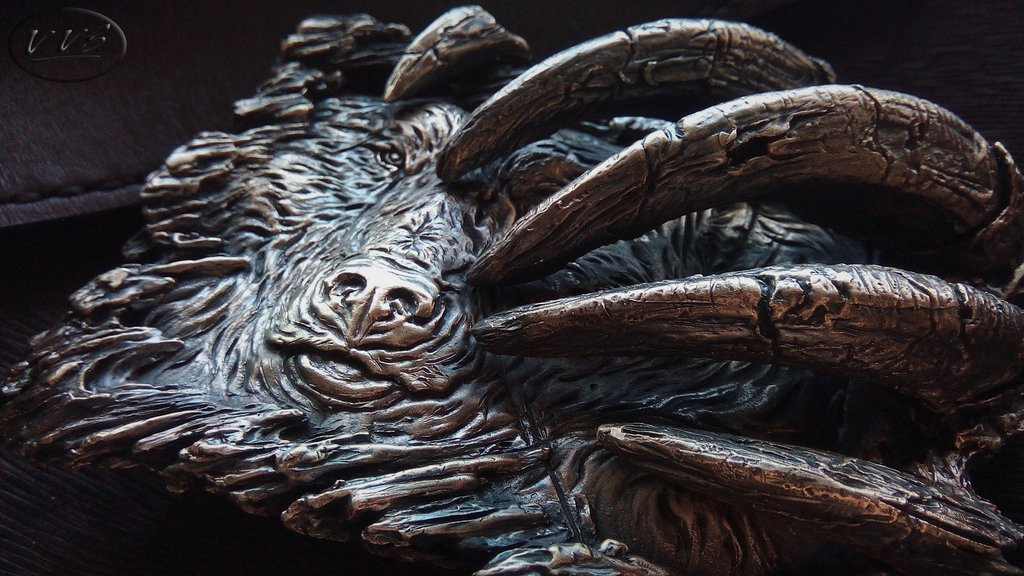 пряжка медведь литая большая нейзильбер2