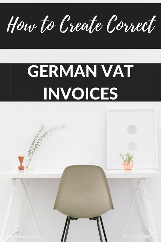 German VAT Invoice template