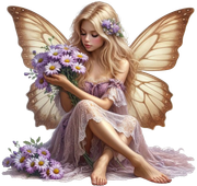 Fairy&PurpleDaisies5AImadeByLoriM2-24