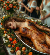 Garden wedding w served Brownhair Serie B 0 93