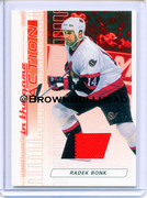 2003-04-ITG-Action-Jerseys-M-007-Radek-Bonk-Ottawa-Senators-Ruby-500-swatch-black2-red2-a
