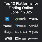 Top online job platforms 2025 illustration