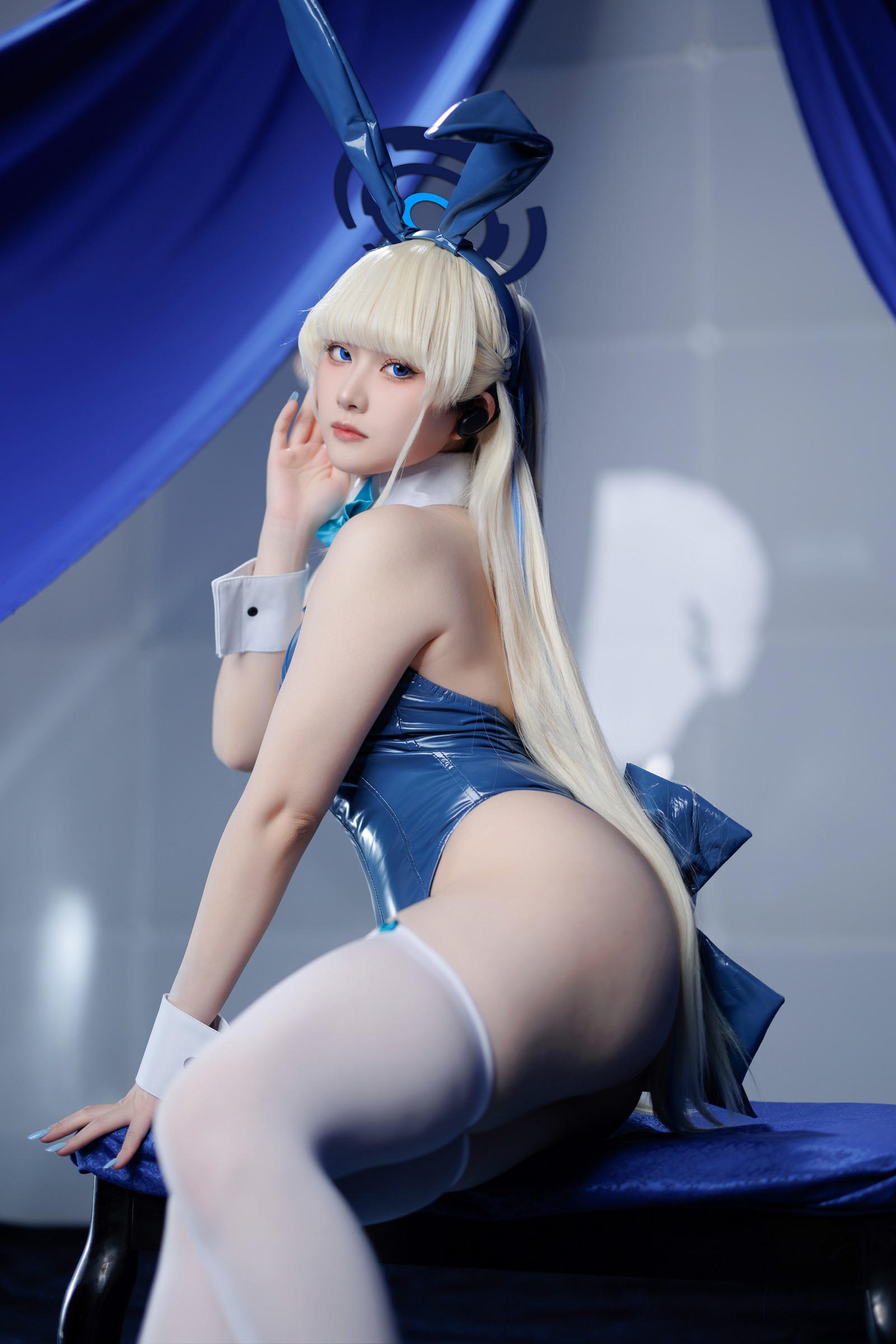 屿鱼 Yuyu Toki × 飛鳥馬トキ 蓝色兔女郎 Cosplay 写真集（45P｜522MB）插图8