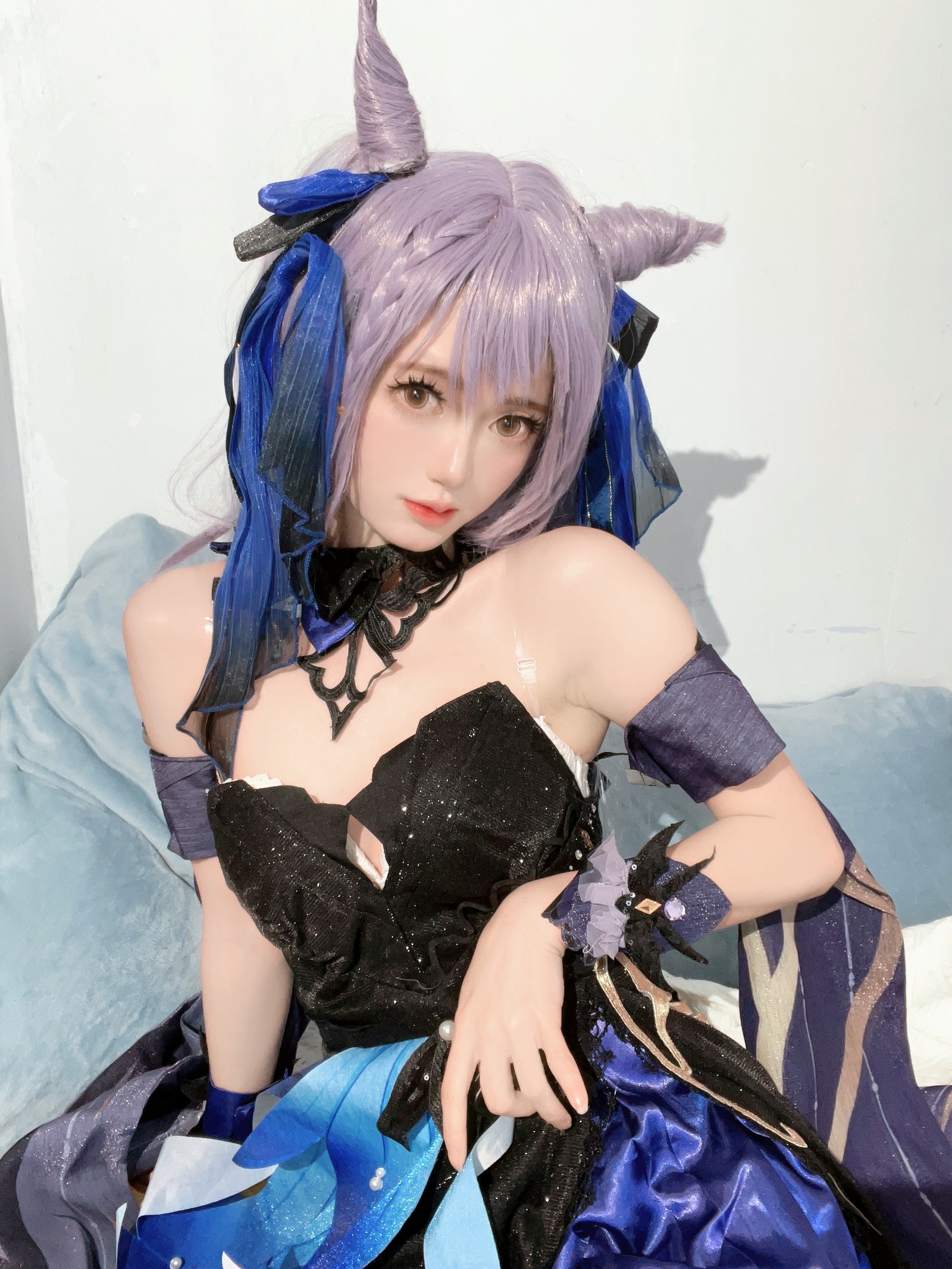 趴趴捣蛋陌 刻晴 Cosplay 写真合集｜原神人气角色 写真＋视频（92P＋1V｜677MB）插图9