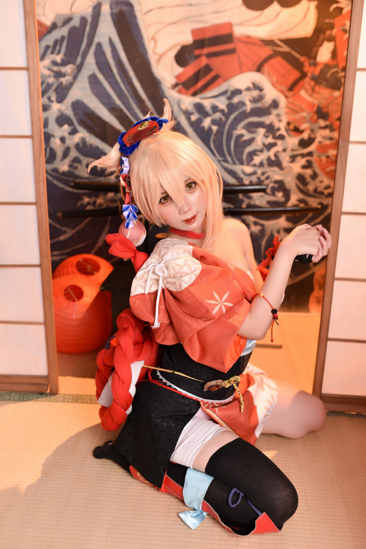 PoppaChan Yoimiya Cosplay (Genshin Impact) HD Photos – 80 Images 270MB插图1