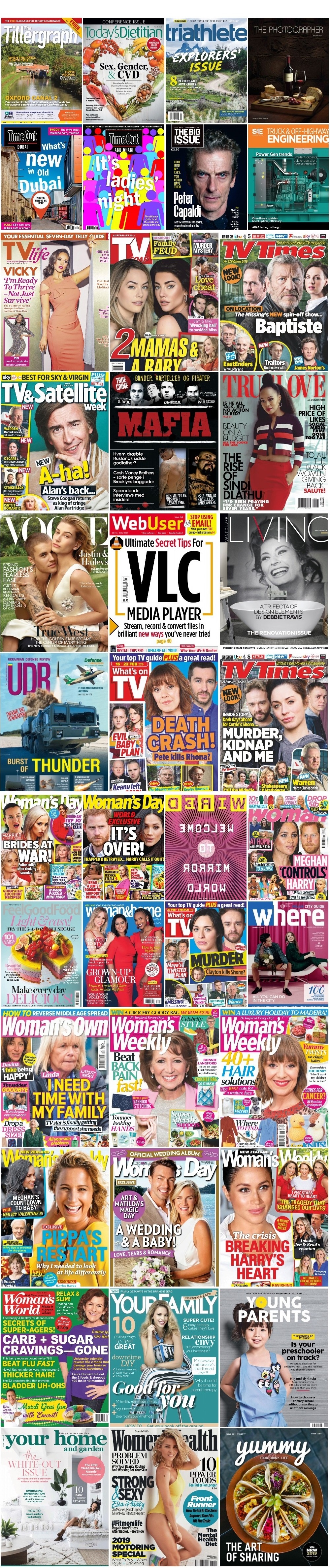 200 Assorted Magazines - February 26 2019 200 Assorted Magazines - February 26 2019