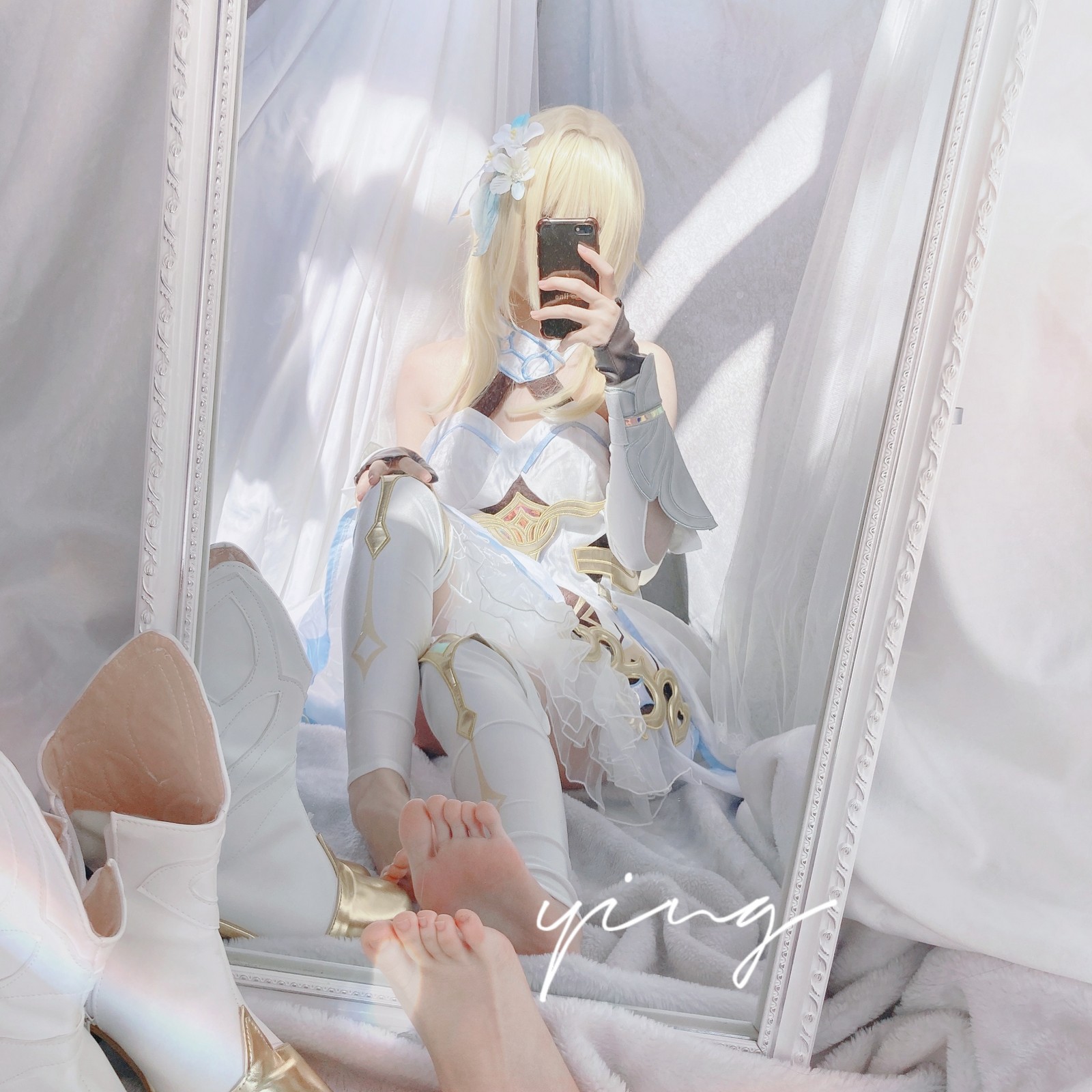 Seele麦麦荧纯白物语 Cosplay｜原神主题高清写真集（145P-445MB）插图3