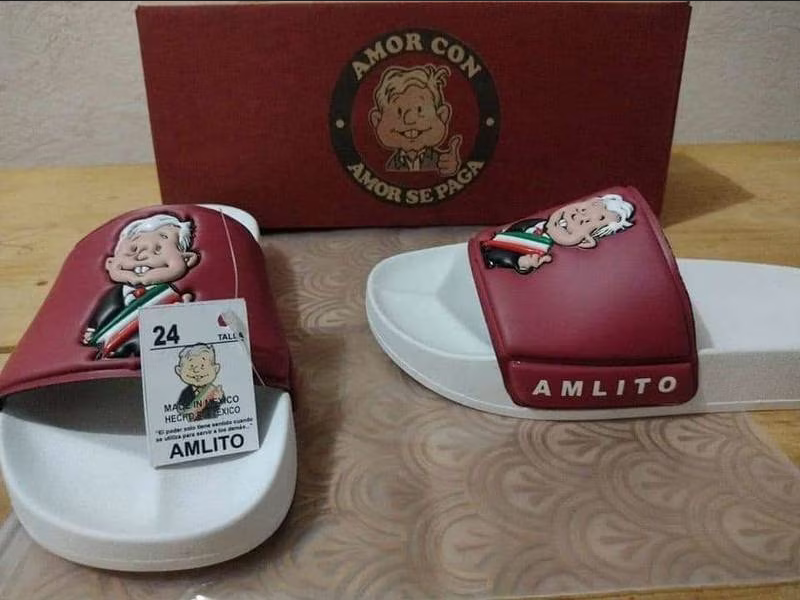 Llegan sandalias inspiradas en AMLO; causan sensación en redes