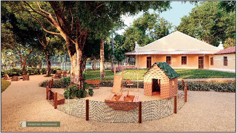 Playground seguro e divertido para crianças no Villa Ninita