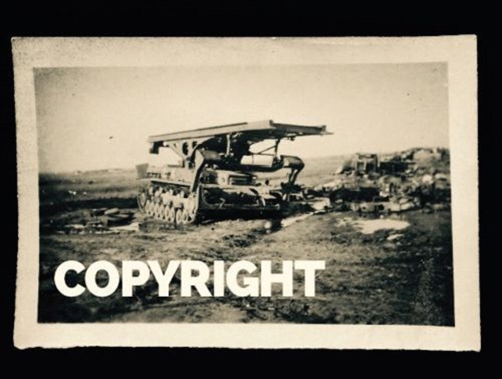 Orig.Foto WW2 Brückenleger Brückenpanzer IV Vorm