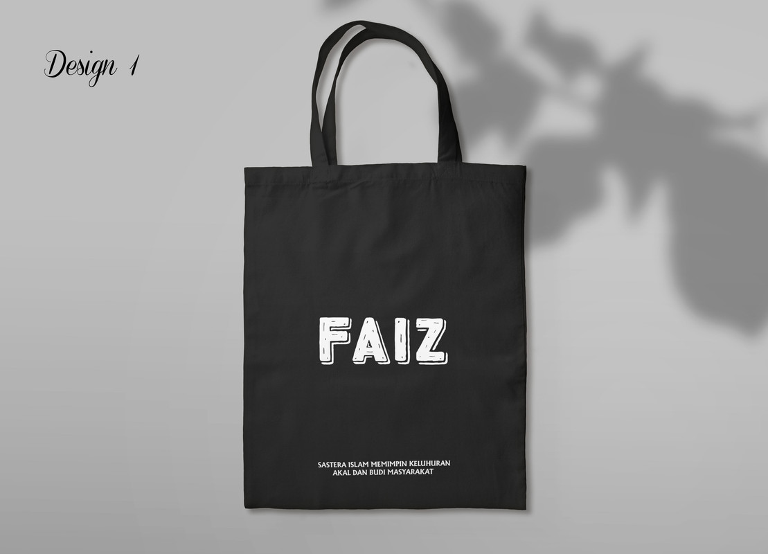 Tote Bag Hitam Belakang 2